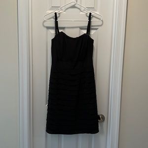 Gianni bini size 4 black cocktail dress-detachable straps